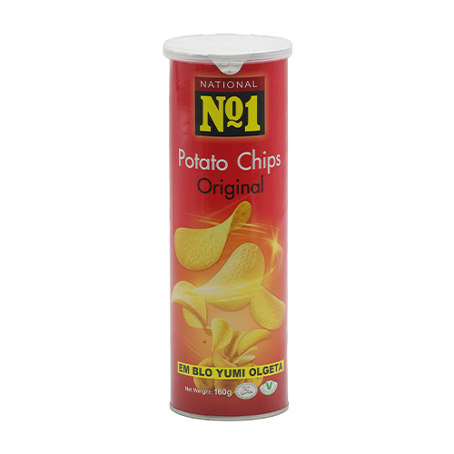 NATIONAL NO1 POTATO CHIPS – ORIGINAL FLAVOUR 24X160g