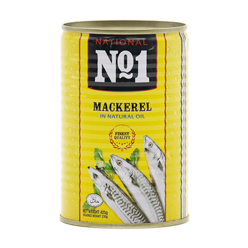 NATIONAL NO1 MACKEREL IN OIL 24x425g