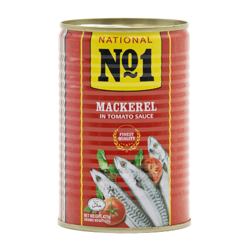 NATIONAL NO1 MACKEREL IN TOMATO SAUCE 24x425g
