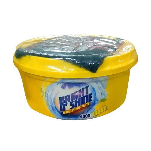 BRIGHT & SHINE DISHWASH PASTE 400g Lemon – Al-19%-1×24