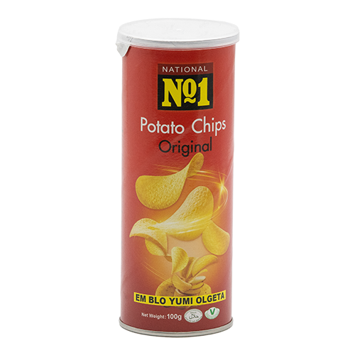 NATIONAL NO1 POTATO CHIPS – ORIGINAL FLAVOUR 24X100g