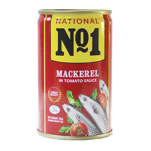 NATIONAL NO1 MACKEREL IN TOMATO SAUCE 50x155g