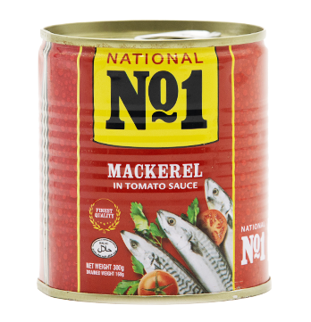 NATIONAL NO1 MACKEREL IN TOMATO SAUCE 24x300g
